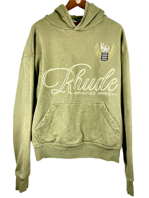 Rhude Hoodie 'Grand Prix Green' | US M X-Small