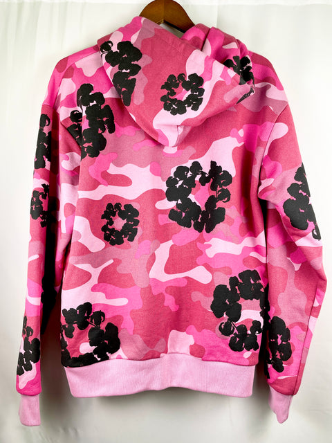 Denim Tears Zip Hoodie 'The Cotton Wreath pink Camo' | US M Small