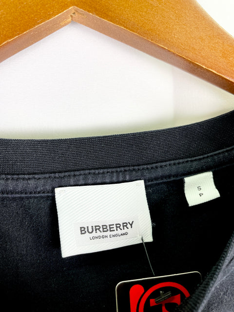 Burberry Oversized Tees 'Sleeve Logo Black' | US M Small
