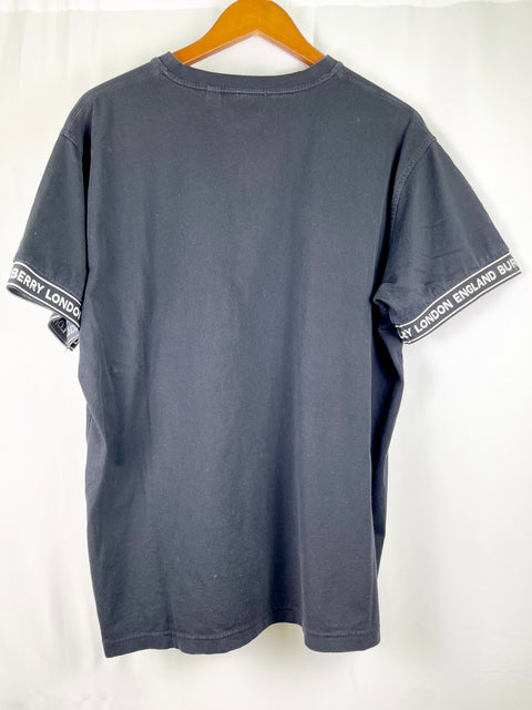 Burberry Oversized Tees 'Sleeve Logo Black' | US M Small