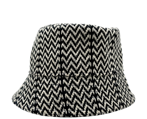 Lanvin Bucket Hat 'Logo Patch Zig-Zag' | US M 7 1/2