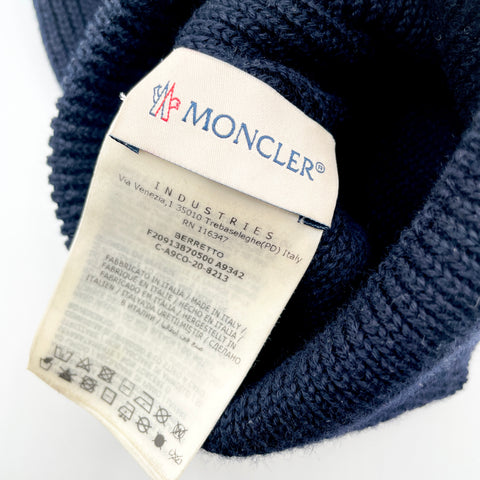 Moncler Beanie 'Ribbed Cotton Navy' | One Size