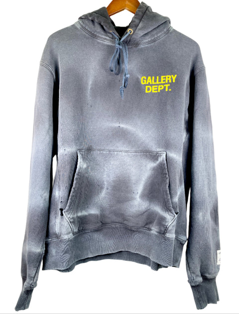 Gallery Dept Hoodie 'Distressed Vintage Black' | US M Medium