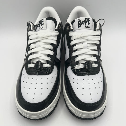 A Bathing Ape Bape Sta 'Patent Leather Black White (2022)' | US M 8