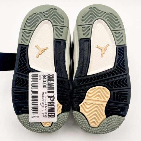 Air Jordan 4 Retro 'Craft Medium Olive (TD)' | US 6C