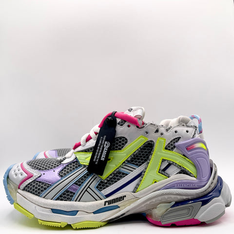 Balenciaga Runner 'Grey Purple Neon Yellow' | EU M 41 / US M 8