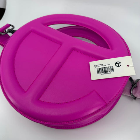 Telfar Round Telfar Circle Bag `Azalea` | D: 11H 11W 5.2D Strap 48