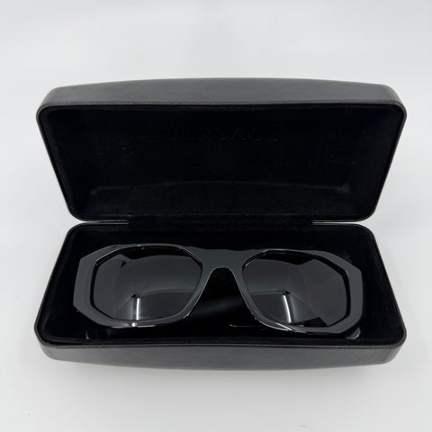Versace Rectangle Sunglasses ‘Black’ | US M OS