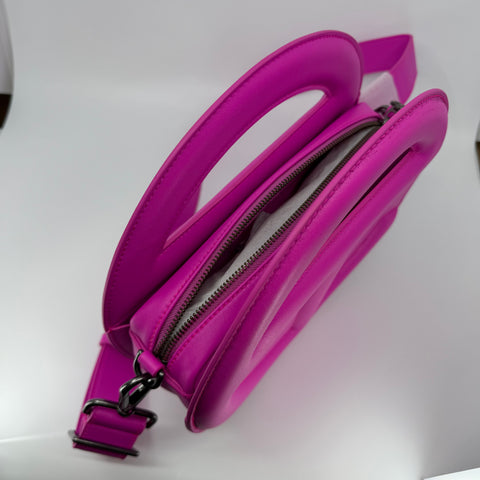 Telfar Round Telfar Circle Bag `Azalea` | D: 11H 11W 5.2D Strap 48