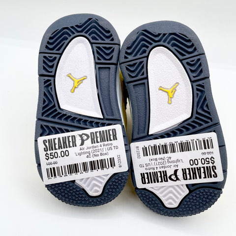 Air Jordan 4 Retro 'Lighting (2021)' | US TD 4C (No Box)