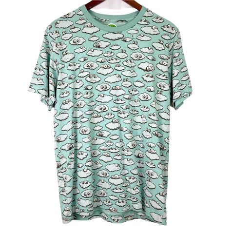 KAWS x Uniqlo All Over Clouds Tee 'Light Blue' | LG