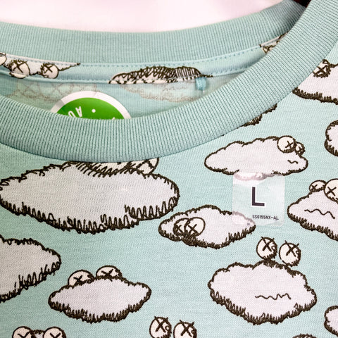 KAWS x Uniqlo All Over Clouds Tee 'Light Blue' | LG
