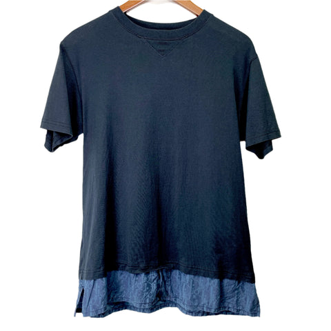 Dior Navy Tee Oblique Bottom Ruffle | SM