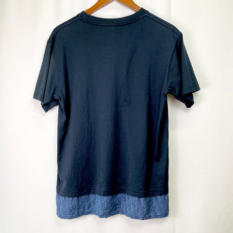 Dior Navy Tee Oblique Bottom Ruffle | SM