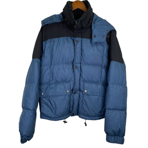 Off-White Puffer Jacket SS19 'Blue' | XS