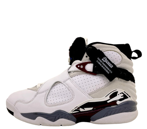 Air Jordan 8 Retro Womens 'White Burgundy (2020)' | US W 8.5 / US M 7