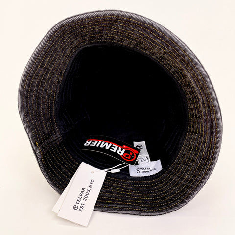Telfar Denim Bucket Hat 'Black' | S/M