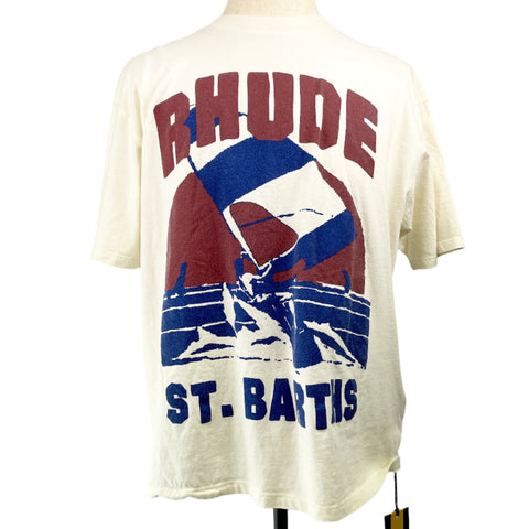 Rhude Windsurf T-Shirt 'St. Barths Vintage White' | MED