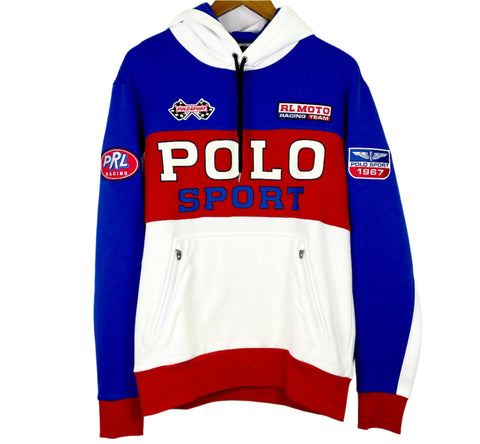 Ralph Lauren Polo Sport Moto Racing Team Fleece Hoodie | MED