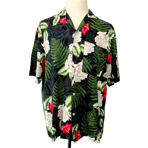 Gucci Hawaiian Print Bowling Shirt 'Black/Green' | LG