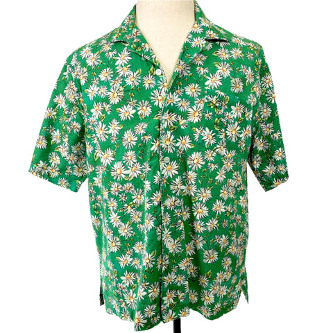 Rhude Green Printed Daisy Shirt