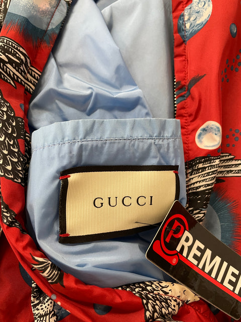Gucci Tiger Windbreaker Bomber Jacket 'Red Blue' |