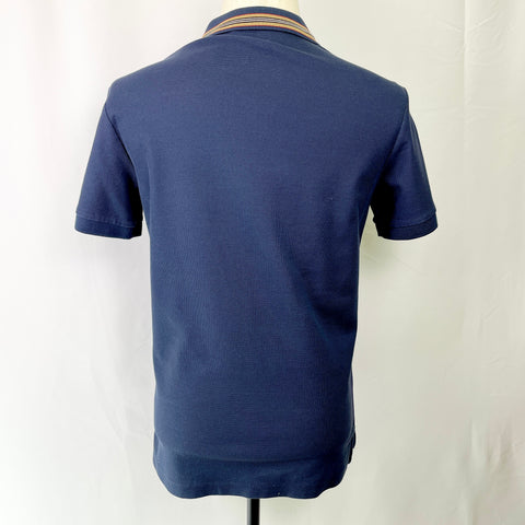 Burberry Polo Navy Arthur Vintage Check 'White Logo' | SM