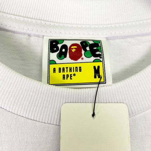 Bathing Ape Gold Silver Chain Green BAPE Tee | MED
