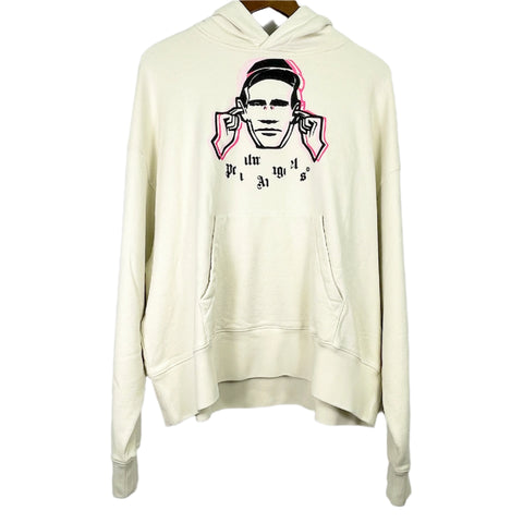 Palm Angels x Factory Records Faded Music Graphic Print Hoodie | MED