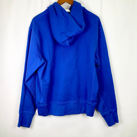 Helmut Lang Embroidered Logo Hoodie 'Blue'