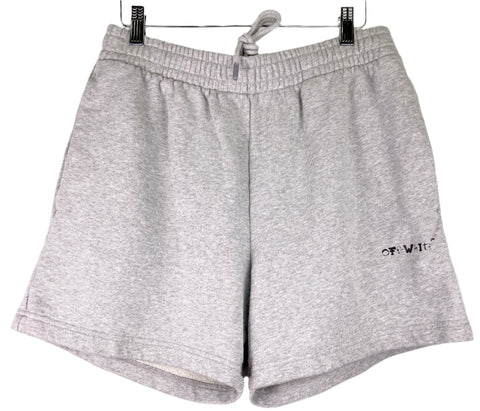Off-White Grey Logo Sweat Short