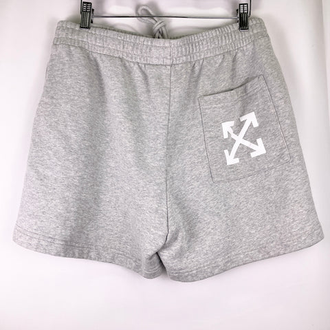 Off-White Grey Logo Sweat Short