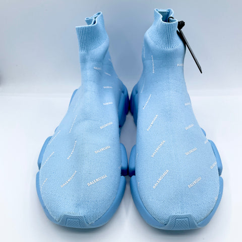 Balenciaga All over Logo Speed Trainer 2.0 'Sky Blue' | EU M 43 / US M 10