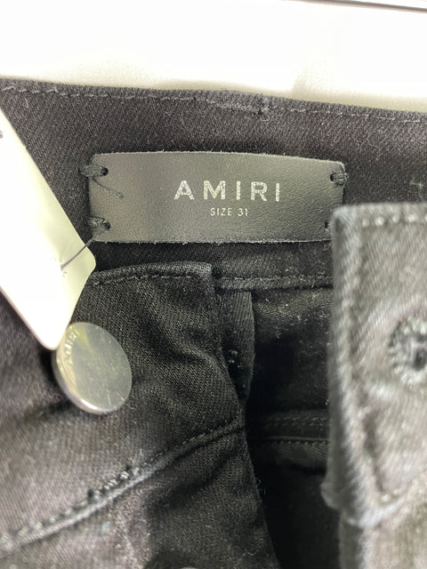 Amiri Skinny Jeans 'Ripped Fade Black Denim' | US M 31"