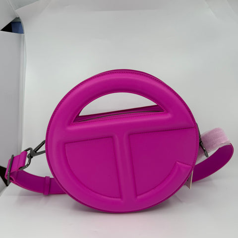 Telfar Round Telfar Circle Bag `Azalea` | D: 11H 11W 5.2D Strap 48