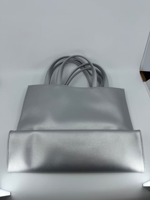 Telfar Shopping Bag 'Medium Silver' | US W Medium