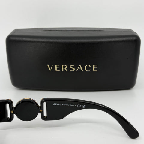 Versace Rectangle Sunglasses ‘Black’ | US M OS
