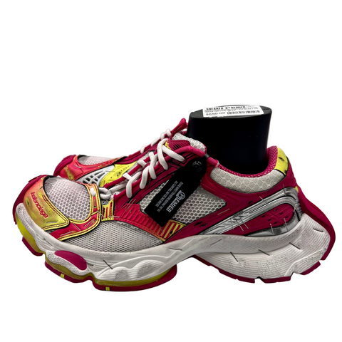 Balenciaga Stapler Distressed Runner 'White Hot Pink Yellow' | EU M 44 / US M 11