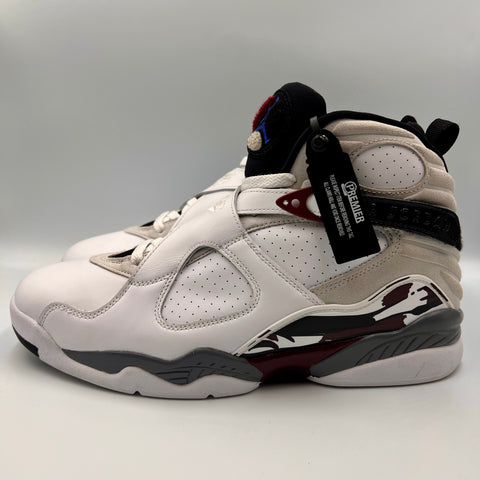 Air Jordan 8 Retro Womens 'White Burgundy (2020)' | US W 12 / M 10.5