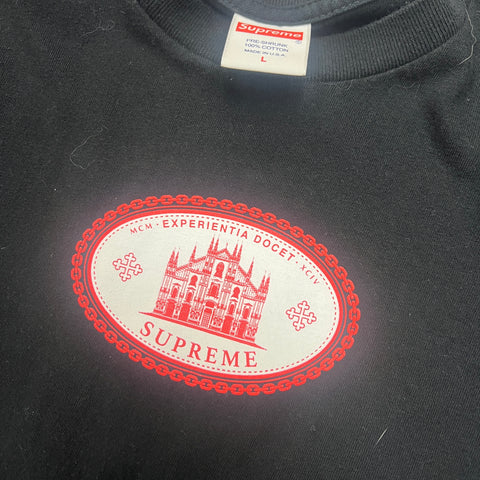 Supreme Experientia Docent Tee 'Black / Red' | L