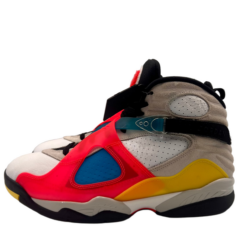 Air Jordan 8 Retro 'White Mulitcolor (2019)' | US M 11
