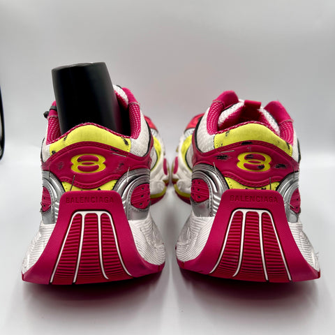 Balenciaga Stapler Distressed Runner 'White Hot Pink Yellow' | EU M 44 / US M 11