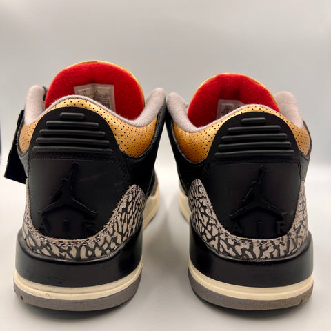 Air Jordan 3 Retro Women's 'Black Cement Gold (2022)' | US W 11 / M 9.5 (No Box)