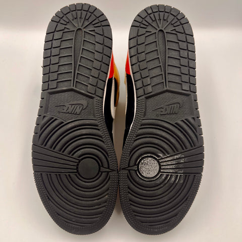 Jordan Mid 1 'Black Amarillo Team Orange (2019)'  | US GS 6.5Y (No Box)