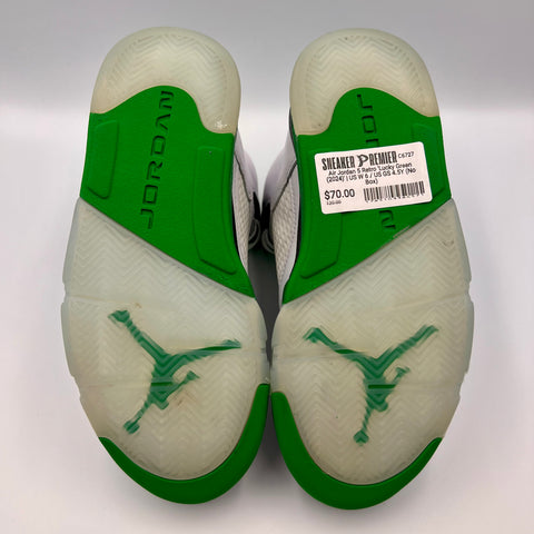 Air Jordan 5 Retro 'Lucky Green (2024)' | US W 6 / US GS 4.5Y (No Box)