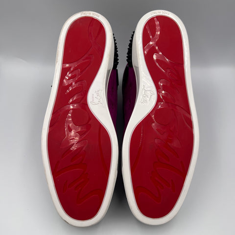 Christian Louboutin Red Botton Spike 2 'Purple Black' | EU 45 / US M 12