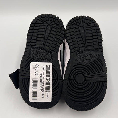 Nike Dunk Low Retro 'White Black Panda (TD)' | US 5C
