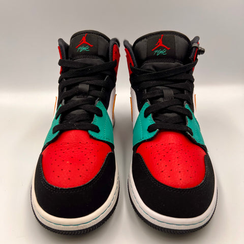 Air Jordan 1 Mid GS 'Bred Multi-Color (2019)' | US GS 7Y