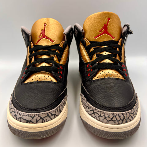 Air Jordan 3 Retro Women's 'Black Cement Gold (2022)' | US W 11 / M 9.5 (No Box)