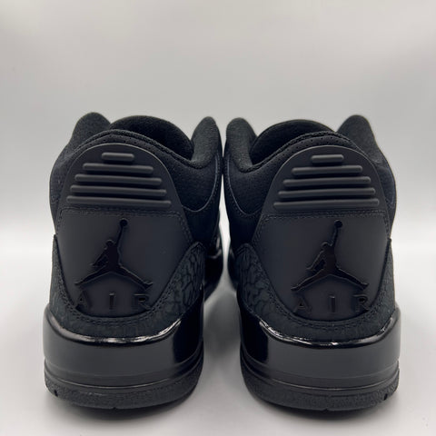 Air Jordan 3 Retro `Black Cat (2025)` | US M 9